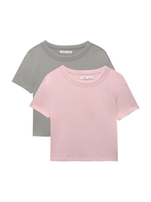 Pull&Bear Shirts  grå / gammelrosa