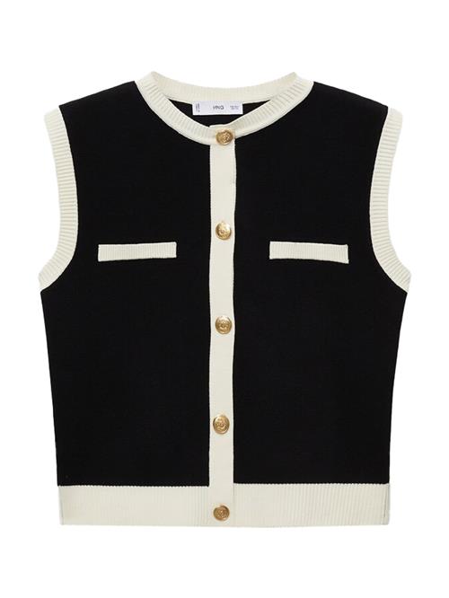 MANGO Strikvest 'PIA'  beige / sort