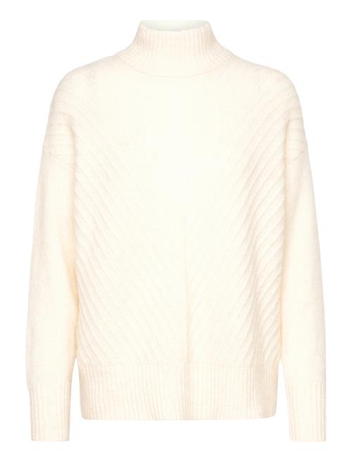 Slfsif Sisse Ls Knit Highneck B Selected Femme White