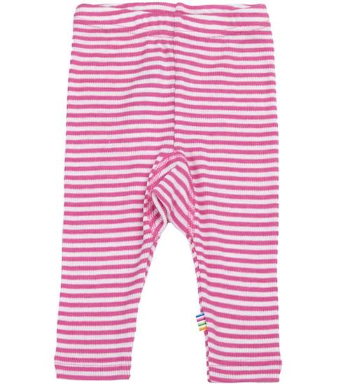 Joha Leggings - Rib - Uld/Silke - Off White/Pink