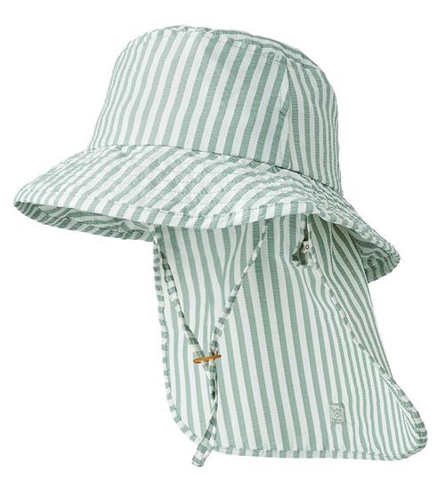 Liewood Badehat - Damona - UV40 - Stripe Peppermint/Crisp White