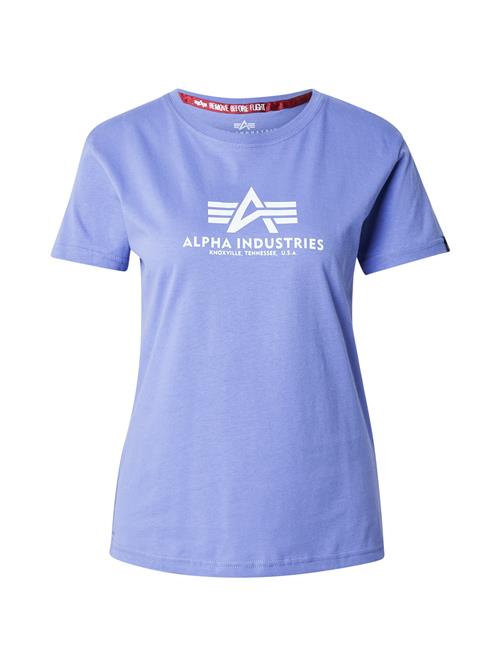 Se ALPHA INDUSTRIES Shirts  violetblå / hvid ved About You