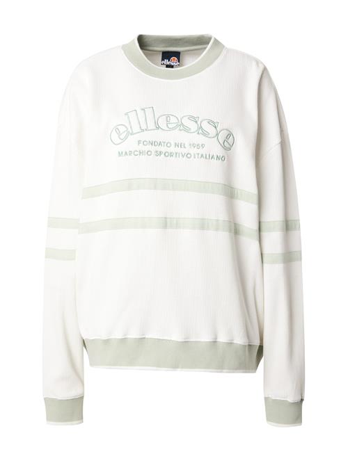 Se ELLESSE Sweatshirt 'MANIGOD'  pastelgrøn / offwhite ved About You