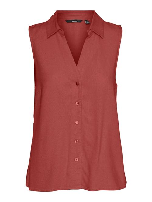 VERO MODA Bluse 'VMMYMILO'  mørkerød