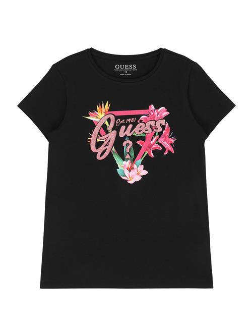 GUESS Bluser & t-shirts  smaragd / pink / lyserød / sort