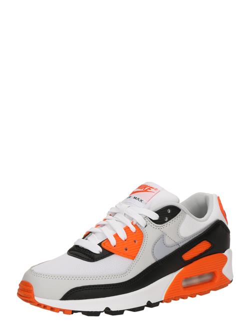 Nike Sportswear Sneaker low 'Air Max 90'  lysegrå / mørkeorange / sort / hvid