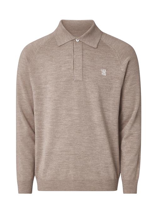 Don Merino Rugby Polo Sweater Lexington Clothing Beige