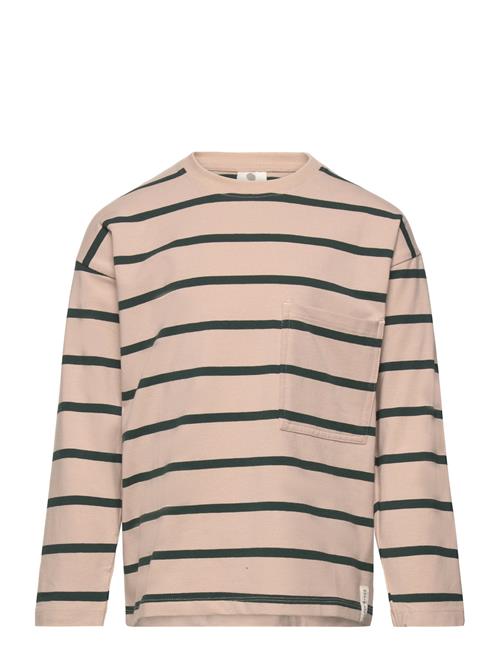 T-Shirt Ls Stripe En Fant Beige