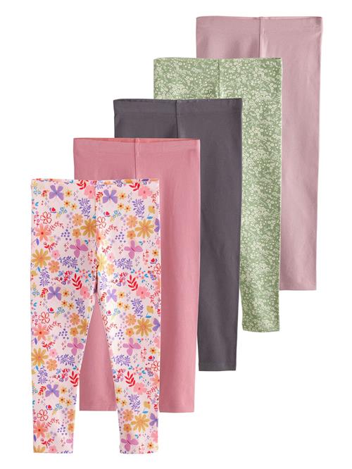 Next Leggings  antracit / lysegrøn / pink