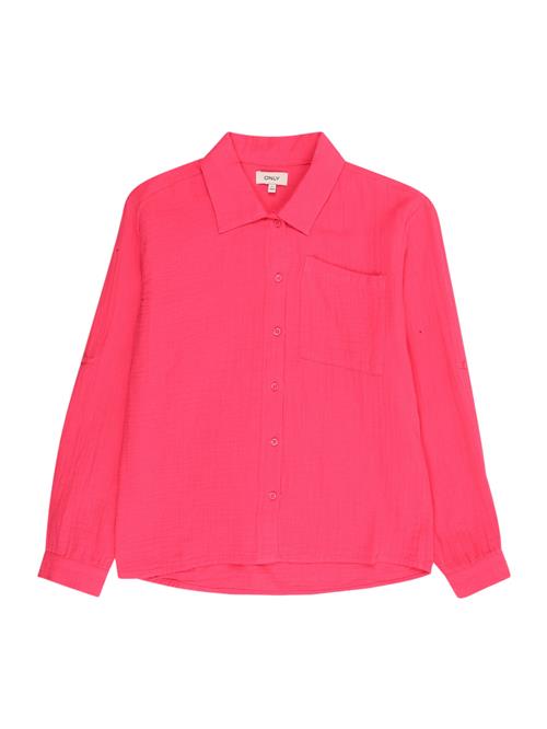 ONLY GIRLS Bluse 'KOGTHYRA'  hindbær
