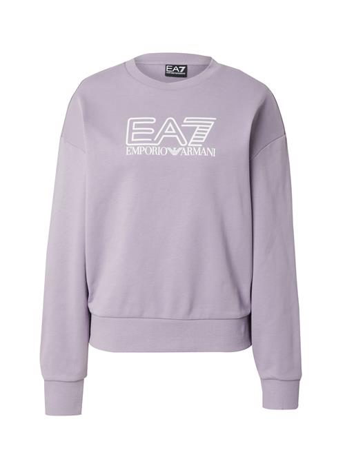 EA7 Emporio Armani Sweatshirt  lilla / hvid