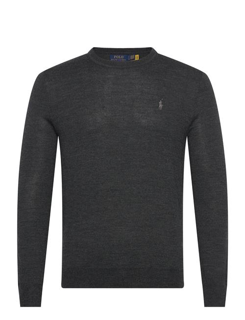 Slim Fit Washable Wool Crewneck Sweater Polo Ralph Lauren Grey