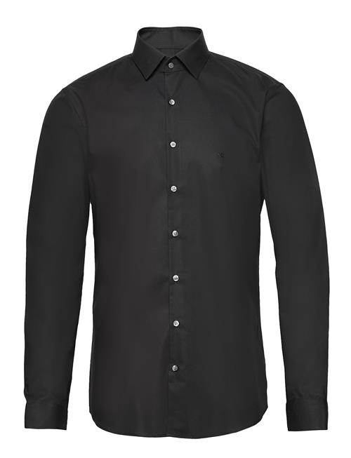 Poplin Stretch Slim Shirt Calvin Klein Black