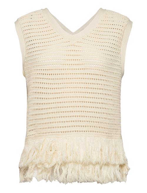 Mantova Knit V-Neck Second Female White