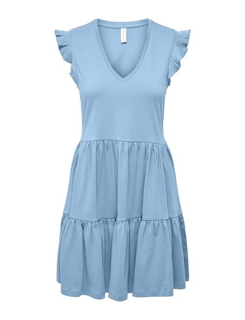 Onlmay Cap Sleev Fril Dress Jrs Noos ONLY Blue