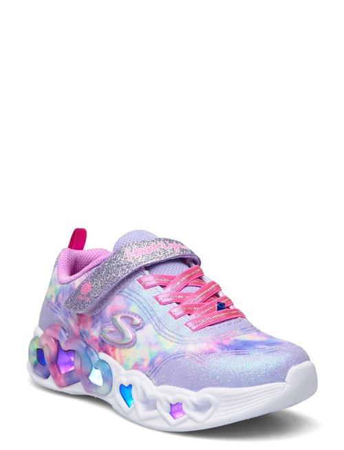 Girls Infinite Heart Lights Skechers Patterned