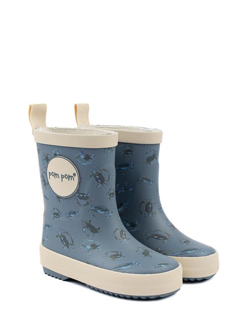 Gumboots Aop Pom Pom Blue