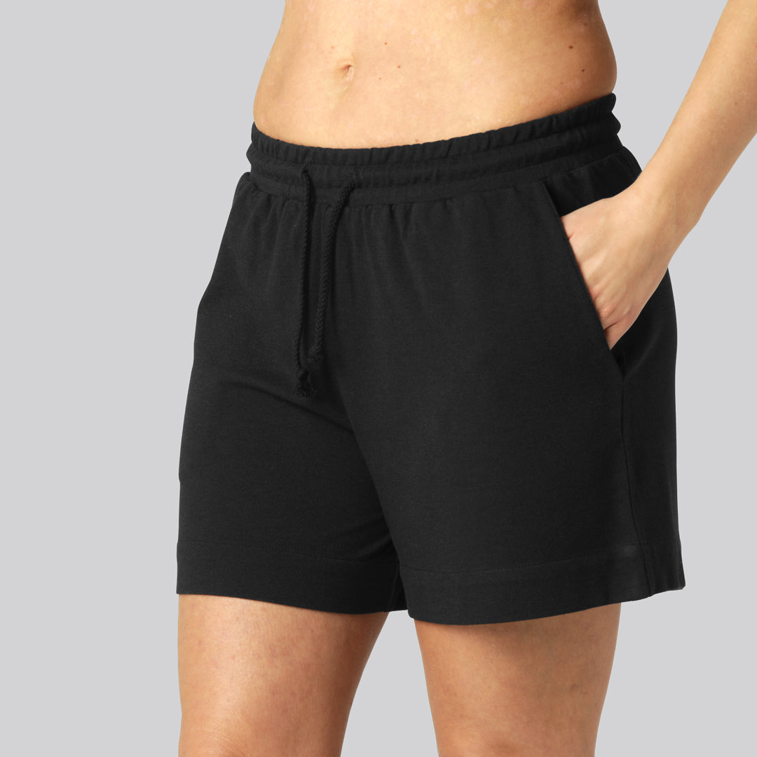Bambus hverdagsshorts sort damer