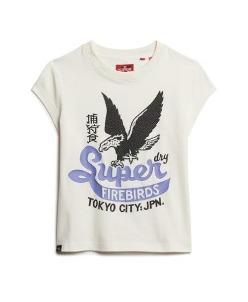 Se Superdry Shirts  guld / lyselilla / sort / hvid ved About You