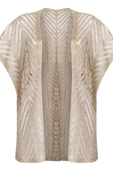 Hunkemöller BEACH SEQUIN KAFTAN Beige