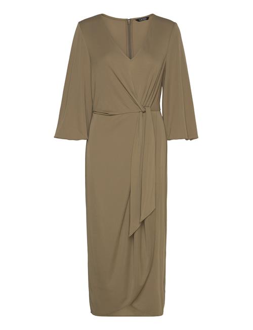 Stretch Jersey Tie-Front Midi Dress Lauren Ralph Lauren Green