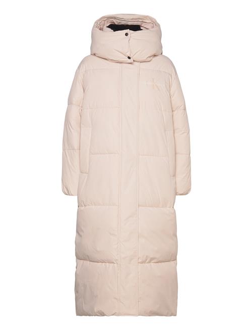 Non Down Over D Long Puffer Calvin Klein Jeans Beige