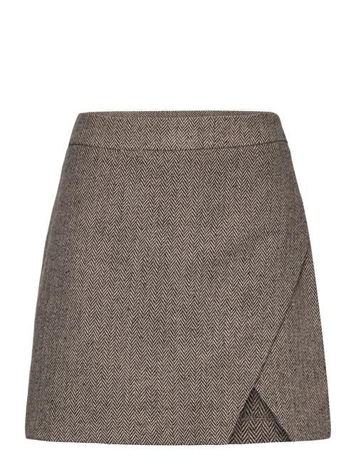 Yasfudge Hw Short Skirt - Pb YAS Brown