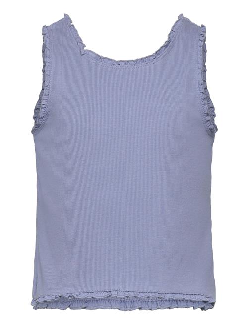 Ribbed Strap T-Shirt Mango Blue