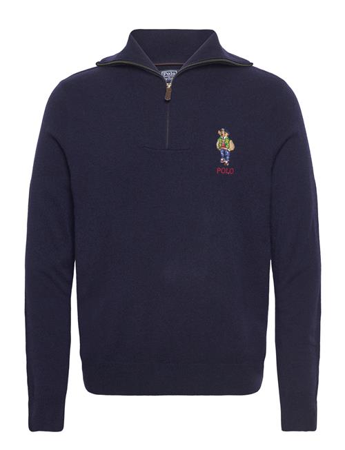 Polo Bear Wool Quarter-Zip Sweater Polo Ralph Lauren Navy