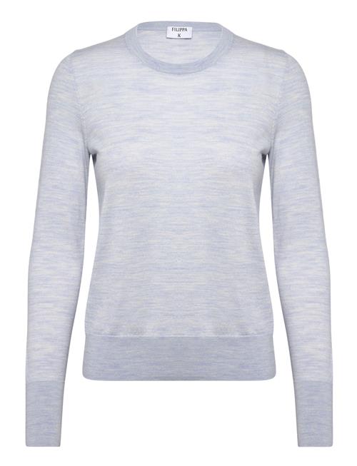 Merino R-Neck Sweater Filippa K Blue