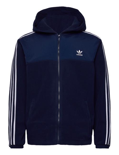 Adidas Adicolor 3Stripes Teddy Fleece Hoodie Adidas Originals Navy