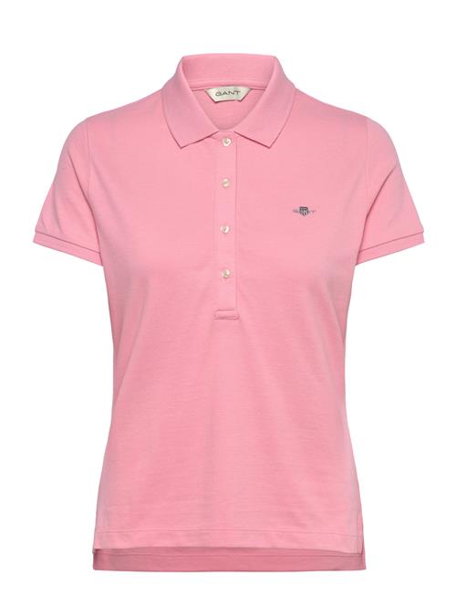 Slim Sheild Cap Sleeve Pique Polo GANT Pink