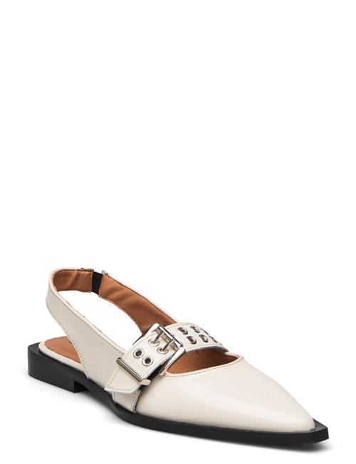 Biavictoria Single Buckle Slingback Leather Bianco White