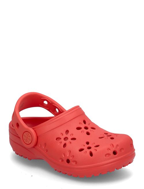 Classic Floral Cut Out Clog T Crocs Red