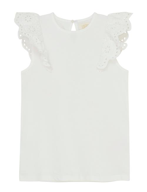 Se Top Ns Lace Creamie White ved Booztlet