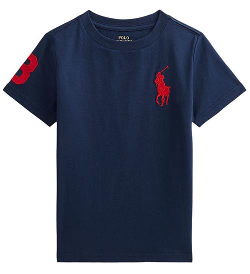 Polo Ralph Lauren T-shirt - Navy m. RÃ¸d