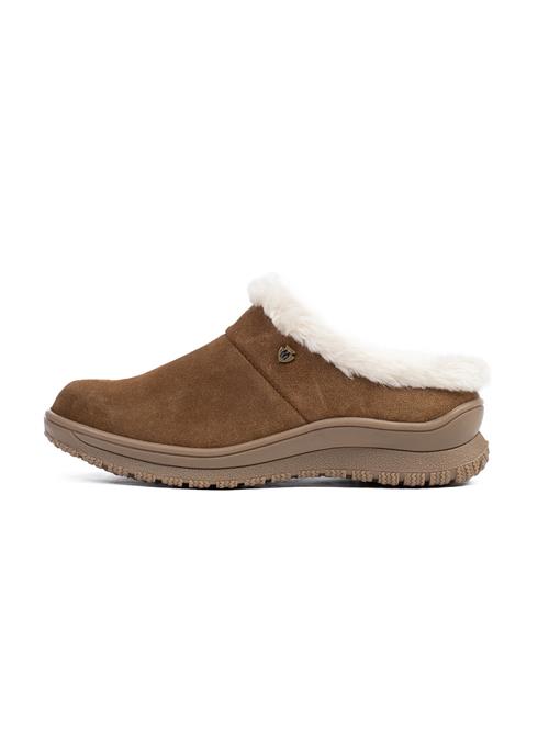 Se Minnetonka Slipper 'Emerson'  creme / sepia ved About You