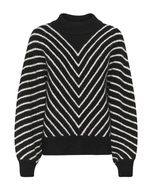 KAREN BY SIMONSEN Pullover 'Teodora'  sort / hvid