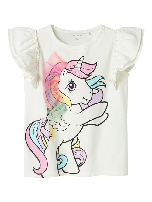 NAME IT Bluser & t-shirts 'NMFMika'  orkidee / lyserød / sort / hvid