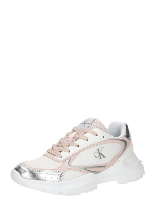 Calvin Klein Jeans Sneakers  lyserød / sølv / hvid