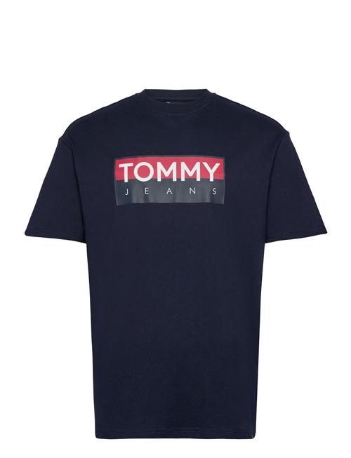 Se Tjm Reg Rwb Tommy Entry Tee Ext Tommy Jeans Navy ved Booztlet