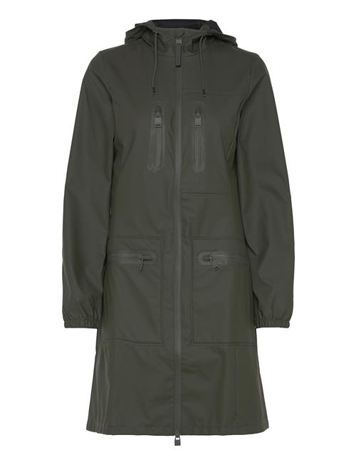 Se Cargo Curve Jacket Rains Green ved Booztlet