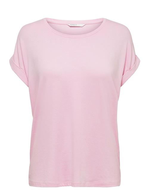 Onlmoster S/S O-Neck Top Jrs ONLY Pink