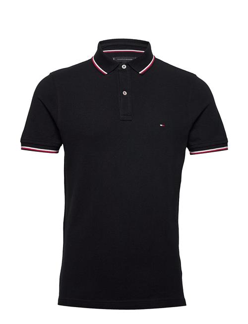 Se Core Tommy Tipped Slim Polo Tommy Hilfiger Black ved Booztlet