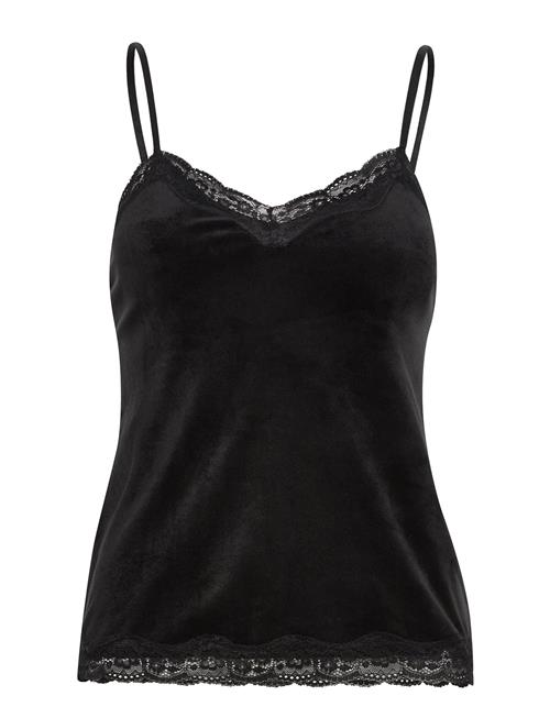 Se Cami Velours Scallop Lace Hunkemöller Black ved Booztlet