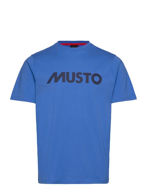 M Musto Logo Ss Tee Musto Blue