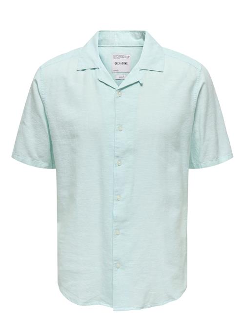 Onscaiden Ss Solid Resort Linen Noos ONLY & SONS Blue