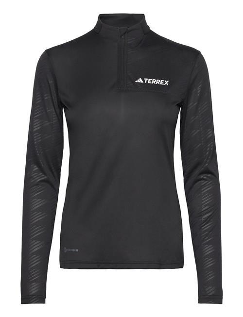 W Mt Half Zi Ls Adidas Terrex Black