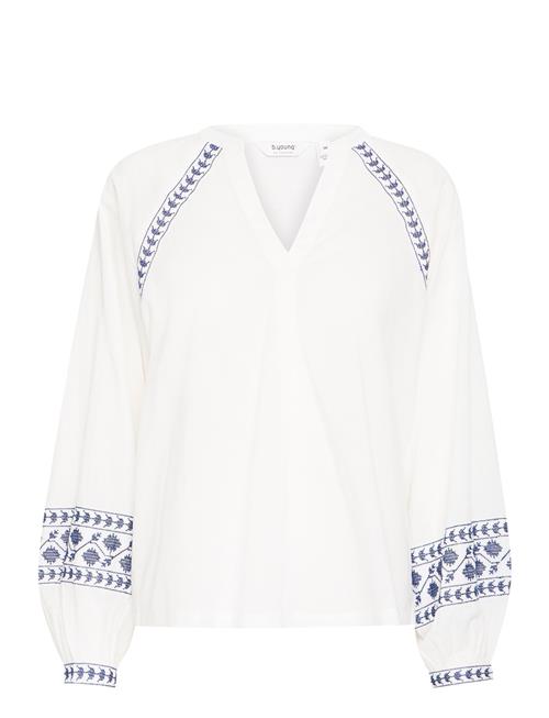 Byjiya Ls Emb Blouse - B.young White