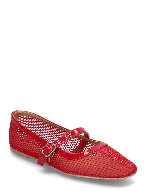 Bialilja Mary Jane Mesh Bianco Red